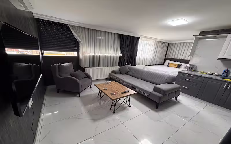 Çınar Suit Hotel Buca otel odaları 1+0 ve 1+1 suit seçenekleri